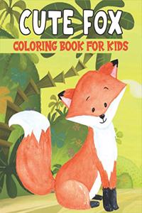 Cute Fox Coloring Book For Kids