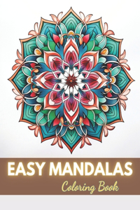 Easy Mandalas Coloring Book