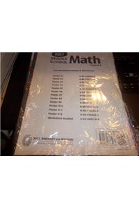 Holt Mathematics: Interdis Poster Worksheet Course 3