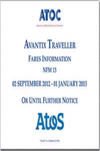 Avantix traveller fares information NFM 13