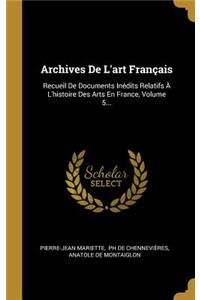 Archives De L'art Français