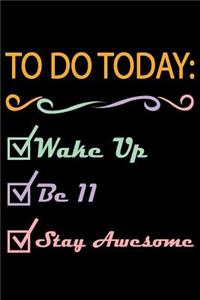 11 Year Old To Do List