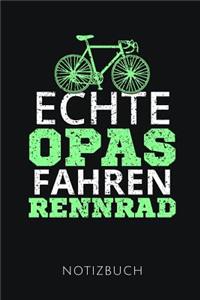 Echte Opas Fahren Rennrad Notizbuch
