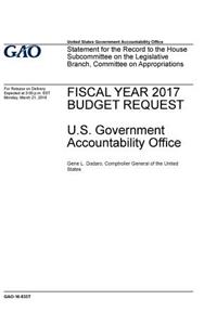 Fiscal Year 2017 Budget Request