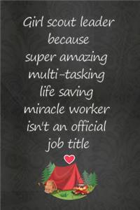 Thick Notebook (119 Pages) - Summer Journal, Camping, Girl Scout Leader Gifts