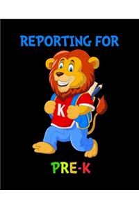 Reporting For Pre-K