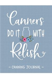 Canners Do It With Relish Canning Journal