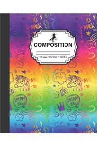 Composition Notebook 110 Pages Wide Ruled