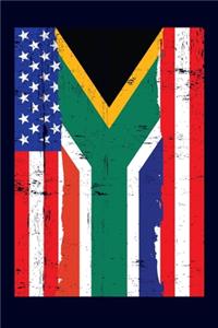 South African American Flag Notebook