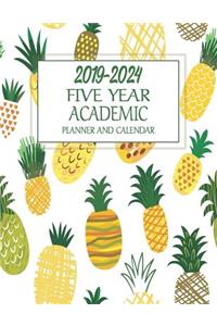2019-2024 Five Year ACADEMIC Planner And Calendar