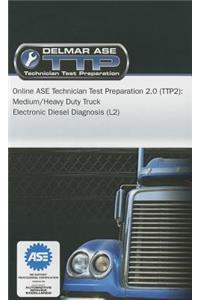 Online ASE Technician Test Preparation - Electronic Diesel Diagnosis (L2) Printed Access Card