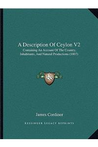 A Description Of Ceylon V2