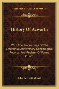 History Of Acworth