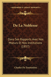 De La Noblesse