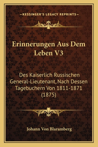 Erinnerungen Aus Dem Leben V3