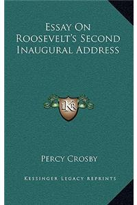 Essay On Roosevelt's Second Inaugural Address