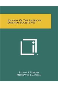 Journal of the American Oriental Society, V65