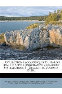 ... Collections Zoologiques Du Baron Edm. De Selys Longchamps