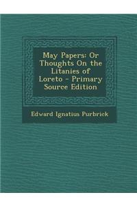 May Papers: Or Thoughts on the Litanies of Loreto