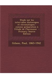 Etude Sur Les Intervalles Diatoniques Et Chromatiques