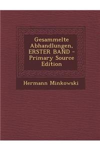 Gesammelte Abhandlungen, Erster Band - Primary Source Edition
