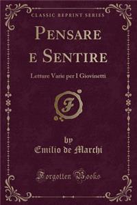 Pensare E Sentire