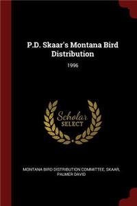 P.D. Skaar's Montana Bird Distribution