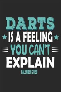 Darts Is A Feeling You Can't Explain Calender 2020