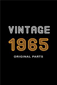 Retro Birthday - Vintage 1965 Notebook Original Parts Gift