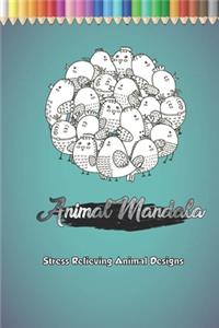 Animal Mandala Stress Relieving Animal Designs