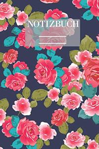 Notizbuch Garten Muster Pattern Pflanzen Blumen Pflanze Flower Blüte Rose Pink: - 111 Seiten - EXTRA Kalender 2020 - Einzigartig - Dot Grid - Dotted - Punktraster - Geschenk - Geschenkidee