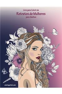 Livro para Colorir de Retratos de Mulheres para Adultos