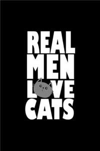 Real men love cats: Food Journal - Track your Meals - Eat clean and fit - Breakfast Lunch Diner Snacks - Time Items Serving Cals Sugar Protein Fiber Carbs Fat - 110 pag