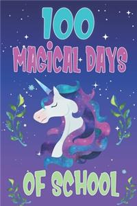 100 Days of School Unicorn Notebook