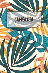 Cambodia: Ruled Travel Diary Notebook or Journey Journal - Lined Trip Pocketbook for Men and Women with Lines