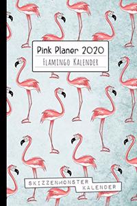 Pink Planer 2020 Flamingo Kalender