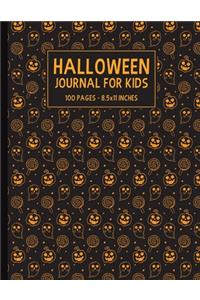 Halloween Journal For Kids: Halloween For Kids - Write and Draw Journal For Kids - Halloween Gifts - Notebook & Sketchbook For Kids