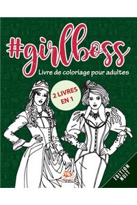 #GirlBoss - Livre de Coloriage pour Adultes - Edition Nuit - 2 livres en 1