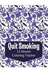 Quit Smoking 12 Month Coloring Tracker