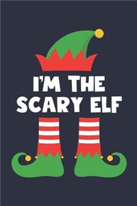 Scary Elf Notebook - Funny Christmas Gift for Scary Diary - Family Xmas Holiday Journal