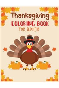 Thanksgiving coloring book adult