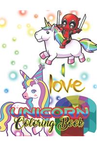 I love Unicorn Coloring Book