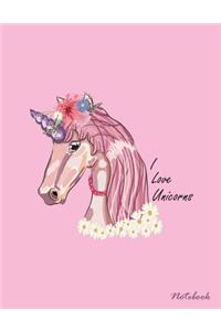 I love unicorns notebook