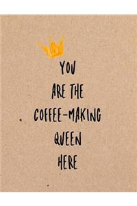 You Are the Coffee-Making Queen Here