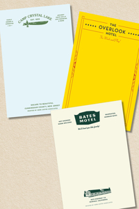Horror Set: Fictional Hotel Notepads