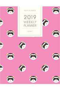 2019 Weekly Planner Ferret