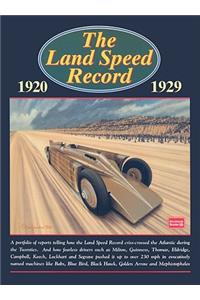 Land Speed Record 1920-1929