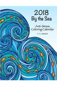 2018 by the Sea Anti-Stress Coloring Calendar