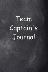 Team Captain's Journal Chalkboard Design