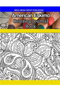 American Eskimo Coloring Journal Book